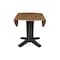 International Concepts 42 in. Solid Wood Round Dual Drop Leaf Dining Pedestal Table - 30.3 in.High in Hickory/Washed Coal K45-42DPT-23B - alternate 9